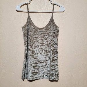 Vince Taupe Velvet Spaghetti Strap Day To Night Camisole Top